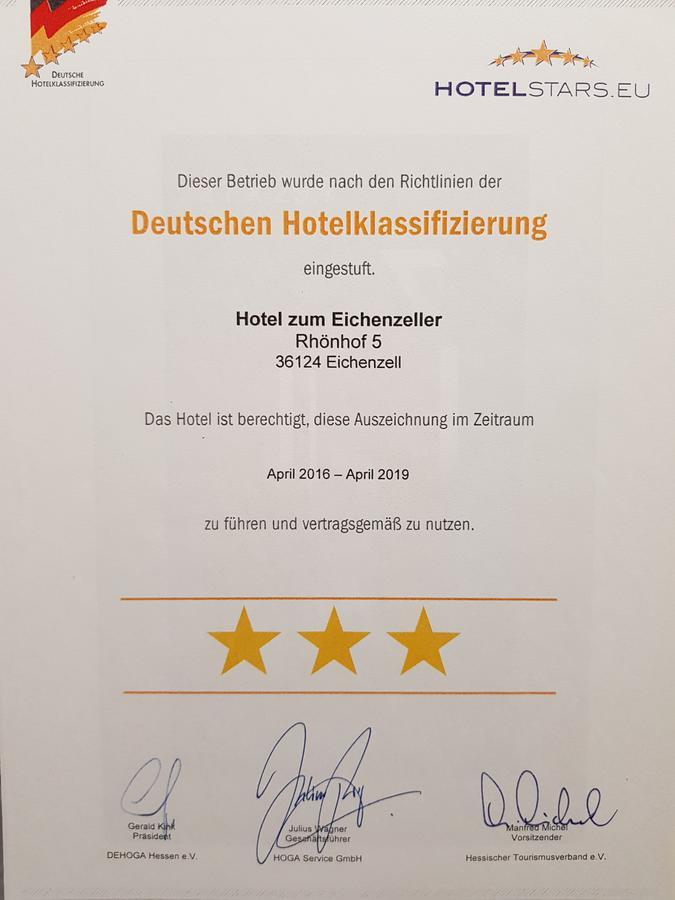 Hotel Zum Eichenzeller Esterno foto